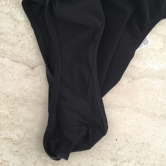 Tory Burch Solid Tie One-Piece Plunging Halter Swimsuit - Size Small - Picture 13 of 13